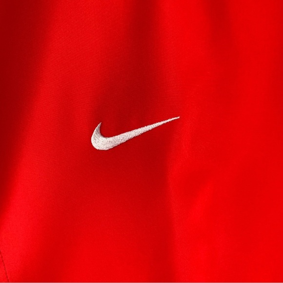 Vintage Red Green Nike Y2K V-neck Clima-fit Windbreaker Pullover - Picture 5 of 9